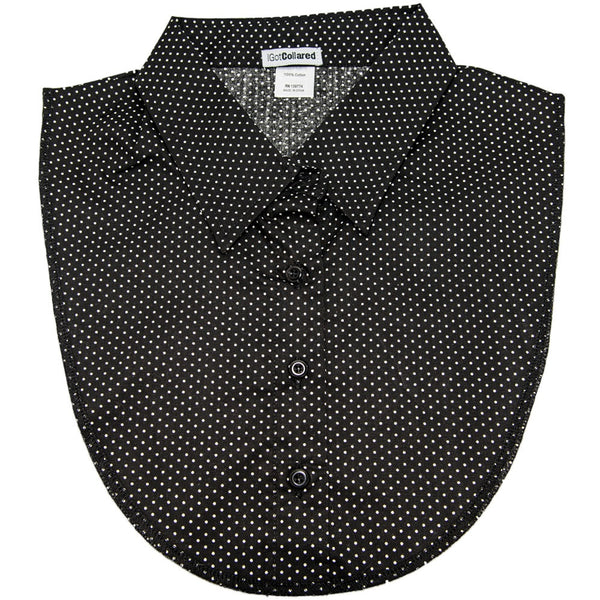 Black and White Polka Dot Dickey Collar