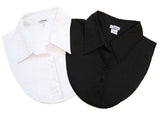 2-Pack Black and White Dickey Collars