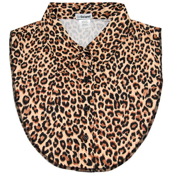 Leopard Print Dickey Collar