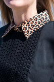 Leopard Print Dickey Collar